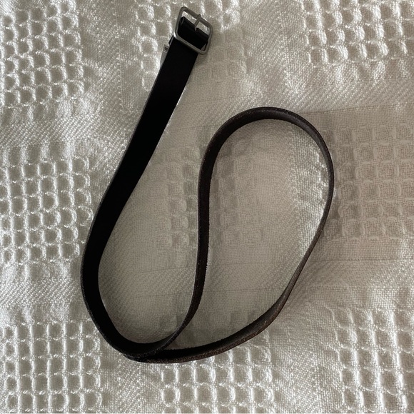 Lucky Brand 100% Leather Belt Men's Women's Handcrafted in the USA Black Size M - Picture 1 of 4
